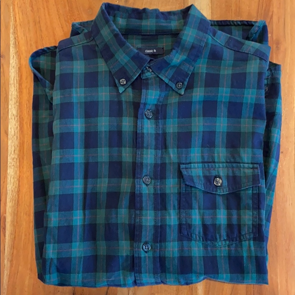 Gap long sleeve flannel shirt